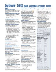 Microsoft Outlook 2013 Mail, Calendar, People, Tasks Quick Reference (Cheat Sheet of Instructions, Tips & Shortcuts – Laminated Guide)