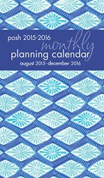 Posh: Indigo 2015-2016 Monthly Pocket Planning Calendar