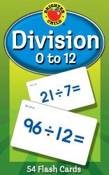 Division 0 to 12 Learning Cards (Brighter Child Flash Cards)