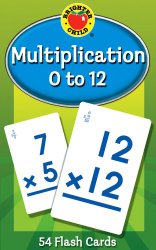 Multiplication 0 to 12 Learning Cards (Brighter Child Flash Cards)