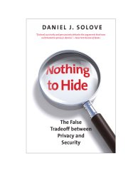 Nothing to Hide: The False Tradeoff between Privacy and Security