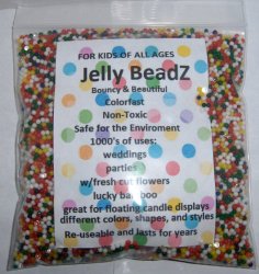 8oz -Almost 15,000 Jelly BeadZ® Water Bead Gel – Rainbow Mix