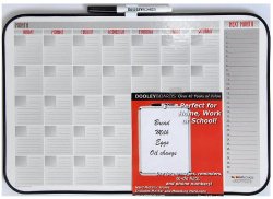 Dooley Vinyl Framed Calendar Board, 11 x 17 Inches, 1 Board (1117CALV)