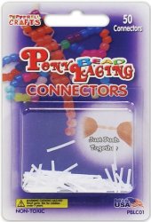 Pepperell Pony Bead Lacing Connectors, 50 Per Package