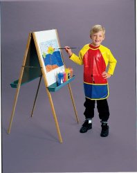 School Smart Full Protection Vinyl Art Smock – 25 x 21 inches – Multiple Colors