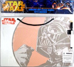 Star Wars Darth Vader Hanging Dry Erase Message Board with Marker – 11 Inches