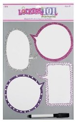 Three Cheers for Girls Lockers 101 Talk to Me Magnetic Conversation Dry Erase Bubble Set