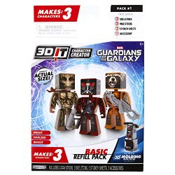 3D Character Creator Marvel Guardians of the Galaxy Basic Refill Pack Novelty Toy