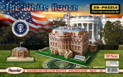 3D Natural Wood Puzzle – The White House
