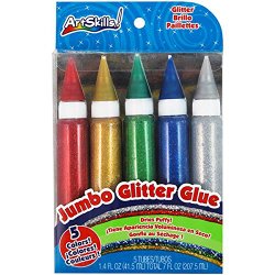 ArtSkills Classic Jumbo Glitter Glue, 5 Pieces (PA-1328)
