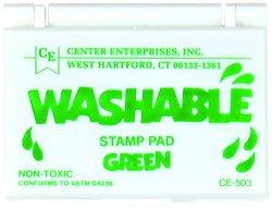 Center Enterprise CE503 Washable Stamp Pads, Green