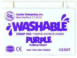 Center Enterprise CE507 Washable Stamp Pad, Purple
