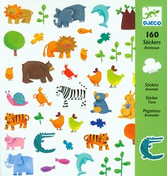 Djeco Animal Stickers (160 pc)