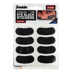 Franklin Sports Eye Black Stickers with White Pencil
