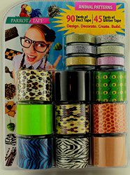 Parrot Tape 15 Roll Combo Pack – Animal Patterns