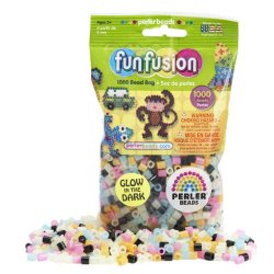 Toy / Game Perler Beads Glow in the Dark Bead Mix (1000 Count) with Perler Pegboards and Ironing Paper