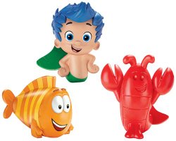 Fisher-Price Nickelodeon Bubble Guppies Gil, Mr. Grouper, Lobster Bath Squirters