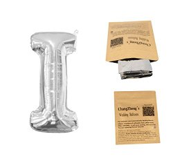 Helium Foil letters balloons ,birthday holidays weddin party supply Silver 40″I