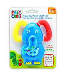 Kids Preferred Eric Carle Music and Sound Teether, Elephant