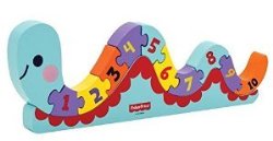 My First Counting Worm Puzzle 12 pcs. – Wooden Puzzle by Fisher Price (30632)