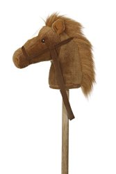 Aurora World World Giddy-Up Stick Horse 37″ Plush, Brown