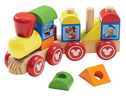 Disney Baby Mickey Mouse and Friends Wooden Stacking Train