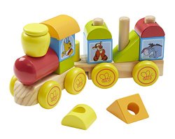 Disney Baby Winnie the Pooh Wooden Stacking Train