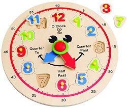 Hape – Happy Hour Clock – Time Learning Puzzle