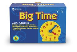 Learning Resources Gear Clock, 4 Inch (Set/6)