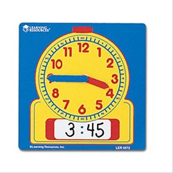 Learning Resources Write On/Wipe Off Student Clocks Set of 10