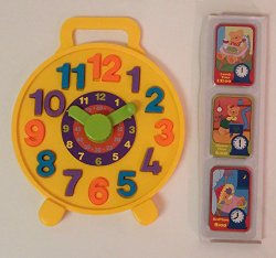 Teach Time Puzzle Clock with 8 Tell the Time Cards, Educational Toy for Kids