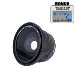 .42x HD Super Wide Angle Panoramic Macro Fisheye Lens For The Canon VIXIA HF G20, HF G30 Digital Camcorder