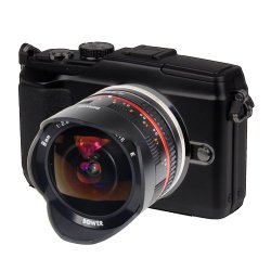 Bower SLY288SEB Ultra-Wide 8mm f/2.8 Fisheye Lens for Sony E (NEX) Digital