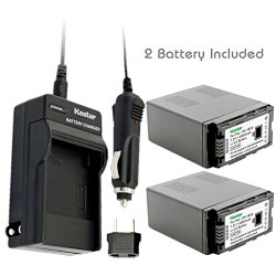 Kastar Battery (2-Pack) and Charger Kit for Panasonic VW-VBG6 and Panasonic AG-AC7