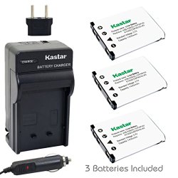 Kastar Battery (3-Pack) and Charger Kit for Kodak KLIC-7006 work with Kodak EasyShare