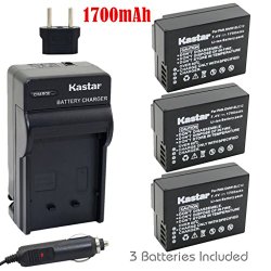 Kastar Battery (3-Pack) and Charger Kit for Panasonic DMW-BLC12