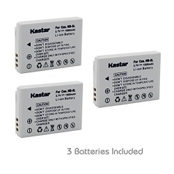 Kastar NB-5L Battery (3-Pack) for Canon NB-5L