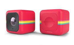 Polaroid Cube+ Mini Lifestyle Action Camera with Wi-Fi & Image Stabilization (Red)