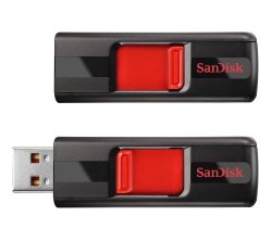 SanDisk Cruzer CZ36 16GB USB 2.0 Flash Drive, 2 Pack(2x16GB), Frustration-Free Packaging- SDCZ36-016G-AFFP2