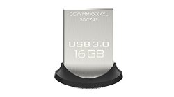 SanDisk Ultra Fit™ CZ43 16GB USB 3.0 Low-Profile Flash Drive Up To 130MB/s Read- SDCZ43-016G-G46