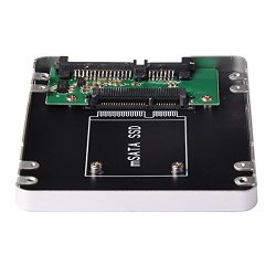 SNANSHI Mini PCI-E mSATA SSD to 2.5″ SATA3 Adapter with 7mm Aluminum Enclosure