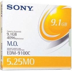 Sony EDM-9100CWW model EDM-9100C Magneto Optical Disk, 9.1GB, 4096 bytes/sector, 5.25MO, Rewritable