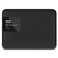 WD My Passport Ultra 1 TB Portable External Hard Drive, Black (WDBGPU0010BBK-NESN) [New Model]
