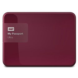 WD My Passport Ultra 2 TB Portable External Hard Drive, Berry (2015) (WDBBKD0020BBY-NESN) [New Model]