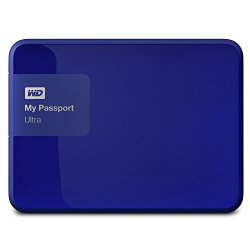 WD My Passport Ultra 2 TB Portable External Hard Drive, Blue (2015) (WDBBKD0020BBL-NESN) [New Model]