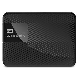 WD My Passport X 2 TB Portable Hard Drive (WDBCRM00200BBK-NESN)