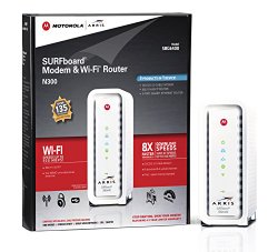 ARRIS SURFboard SBG6400 DOCSIS 3.0 Cable Modem/ Wi-Fi N Router – Retail Packaging – White
