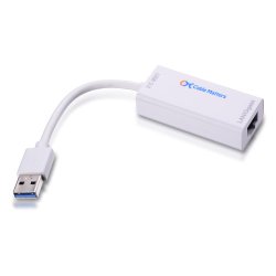 Cable Matters® SuperSpeed USB 3.0 to RJ45 Gigabit Ethernet Network Adapter in White