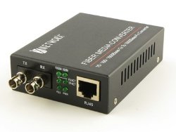 Gigabit Ethernet Fiber Media Converter – UTP to 1000Base-SX – ST Multimode, 550m, 850nm