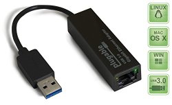 Plugable USB 3.0 to 10/100/1000 Gigabit Ethernet LAN Network Adapter (ASIX AX88179 chipset, Windows 10, 8.1, 8, 7, Vista, XP, Linux, OS X, Chrome OS)